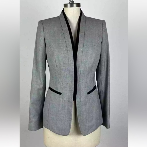 Lafayette 148 New York‎ GreyOne-button blazer size 2